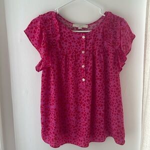 LOFT heart Blouse Medium